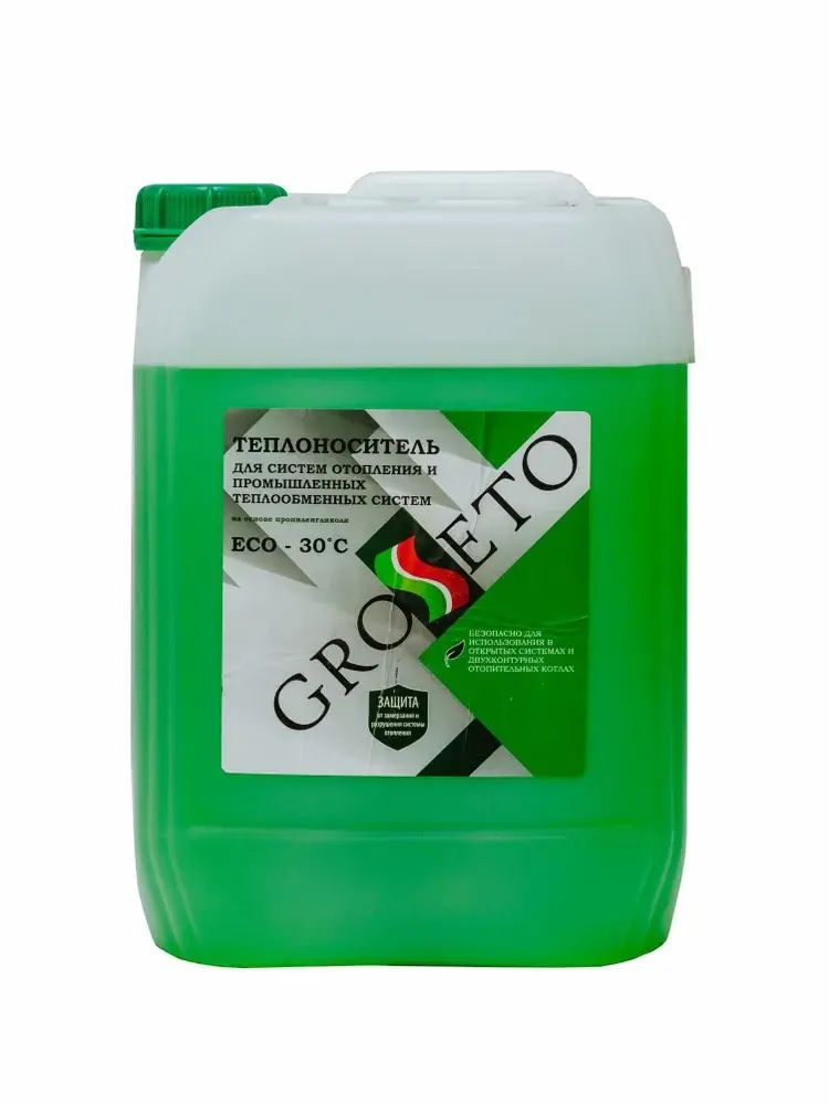 Теплоноситель для систем отопления GROSSETO ECO (-30) 10кг Котельная автоматика